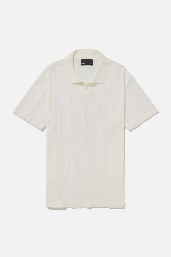 Polo Tricot Fine Off White
