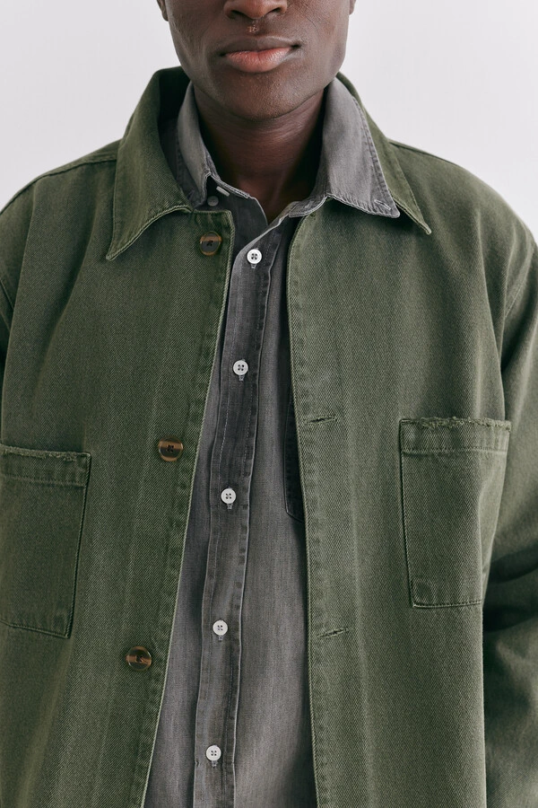 Jaqueta Worker Overdyed Moss