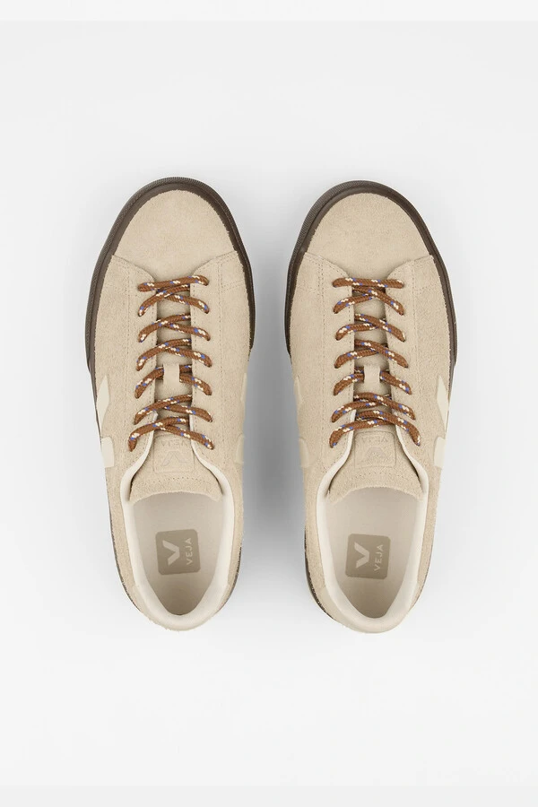 Campo Textured Suede Almond Pierre