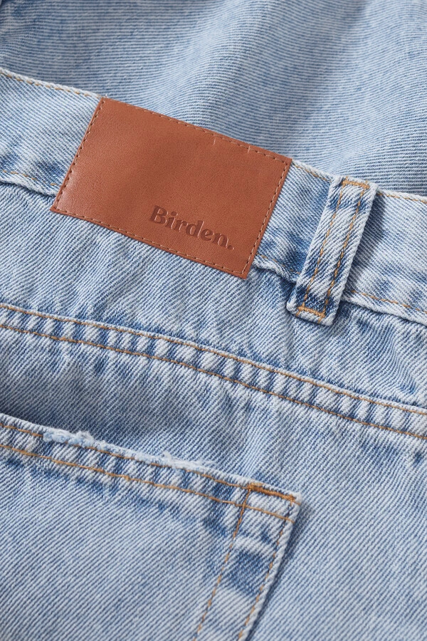 Walkshort Jeans Wide Stonewashed Cloudy