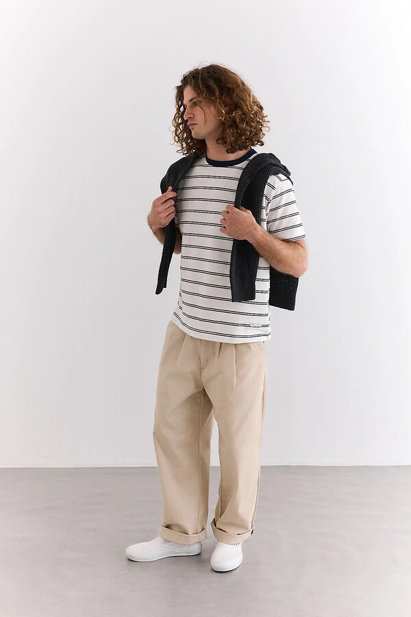 Calça Alfaiataria Classy Cotton Sand