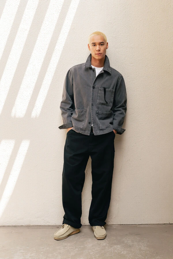 Jaqueta Worker Washed Grey