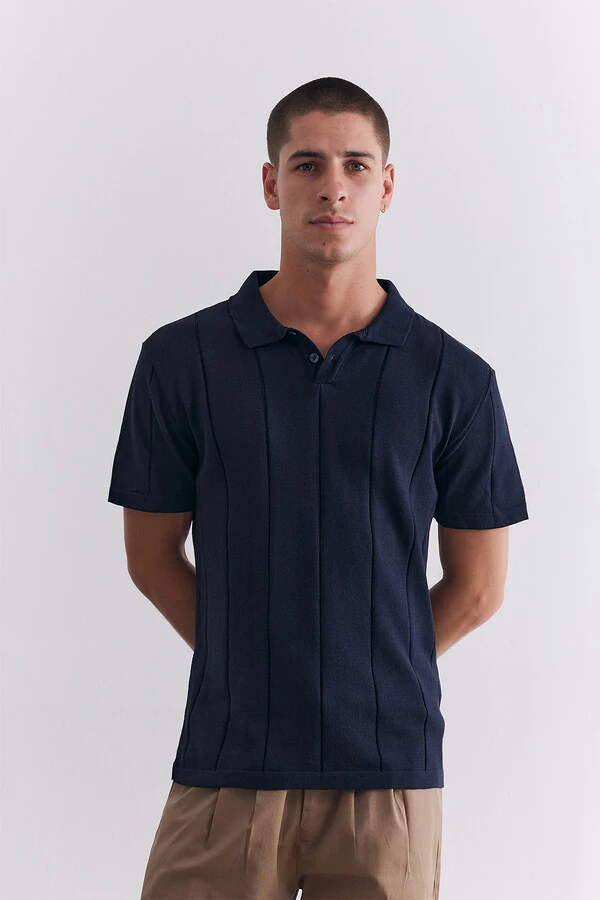 Polo Tricot Fine Navy