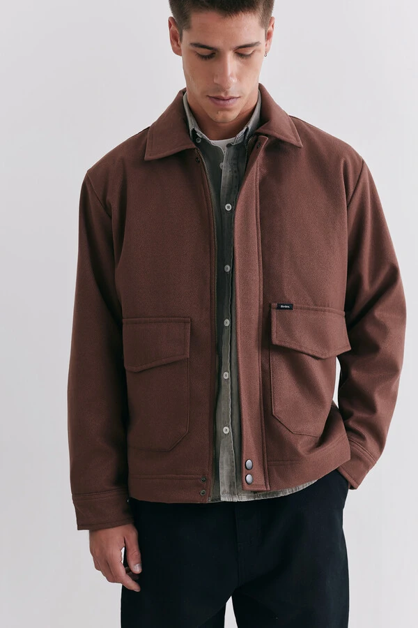 Jaqueta Harbor Wool Cognac