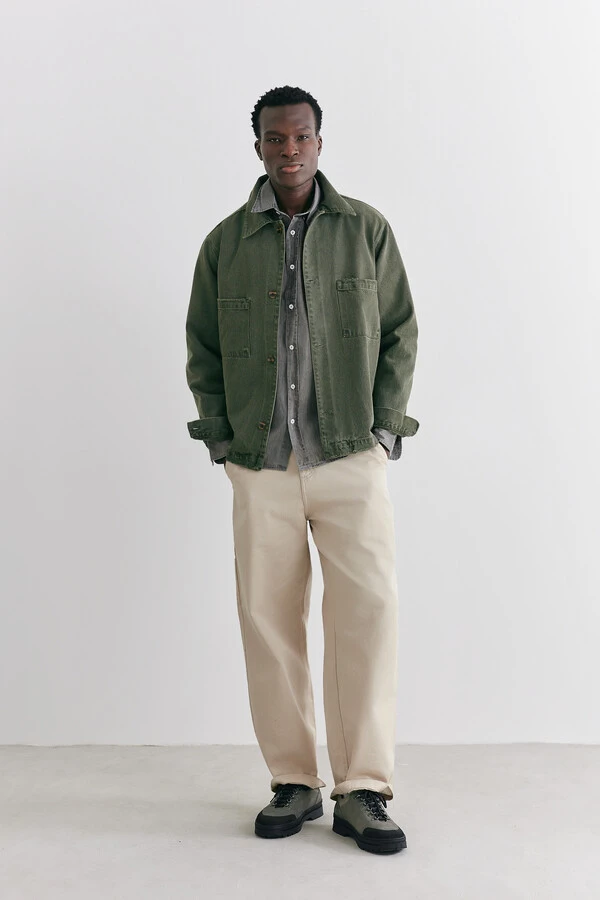 Jaqueta Worker Overdyed Moss
