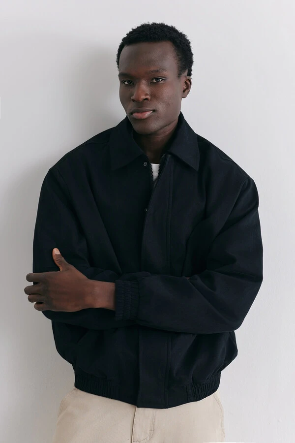 Jaqueta Bomber Asphalt Twill Black