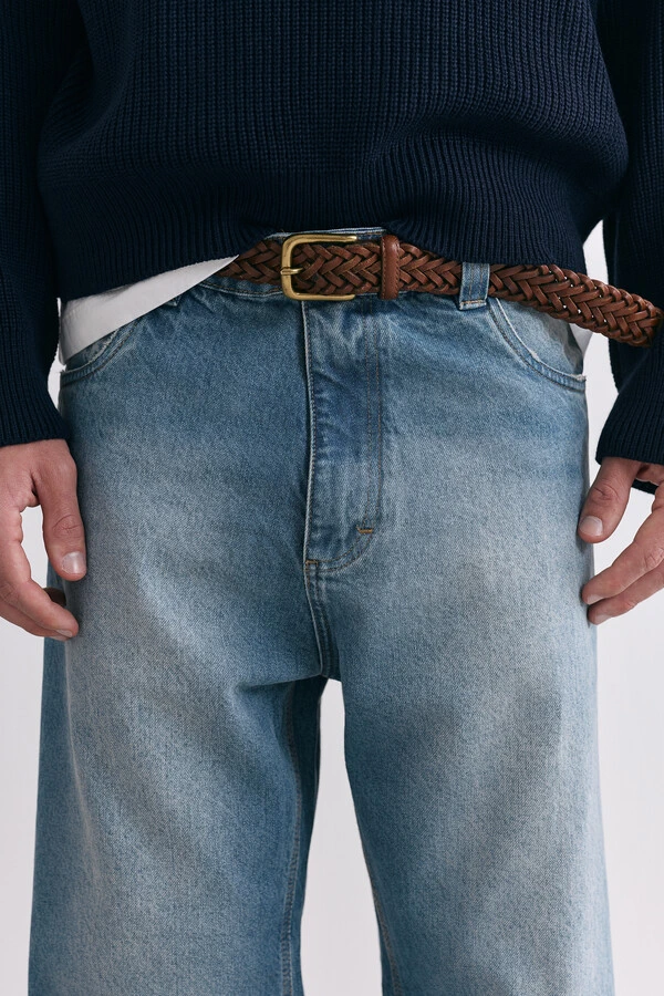 Calça Jeans Wide Fades Blue