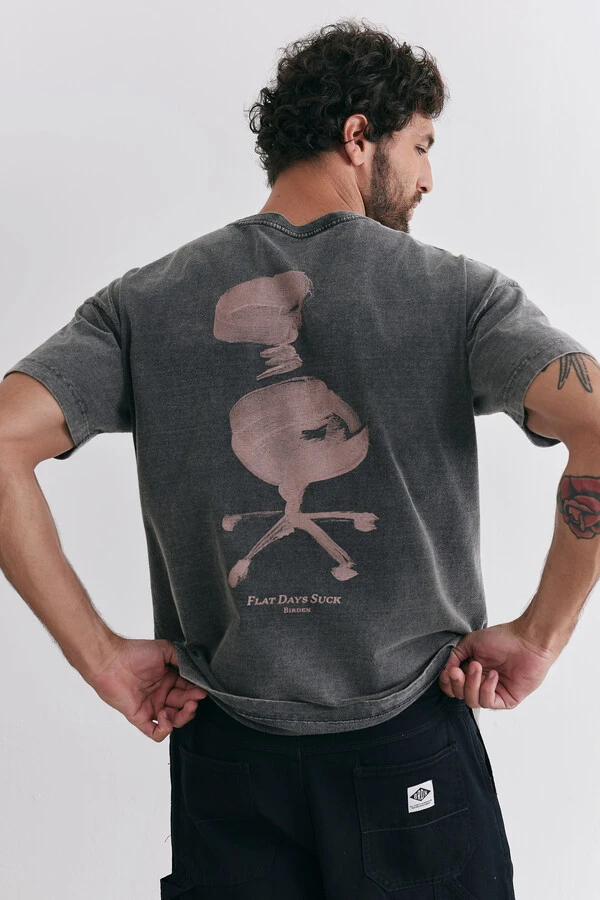 Camiseta Boxy Flat Days Storm