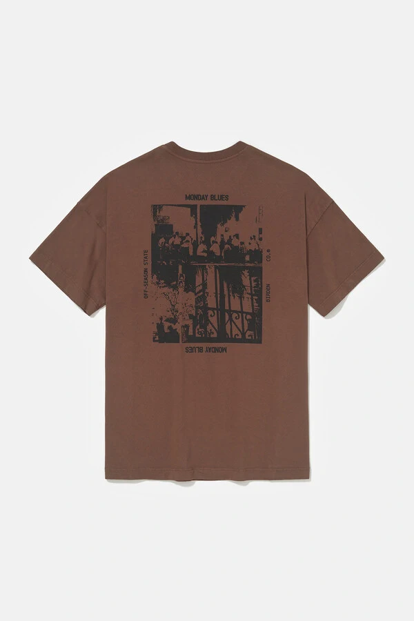 Camiseta Boxy Monday Blues Chocolate