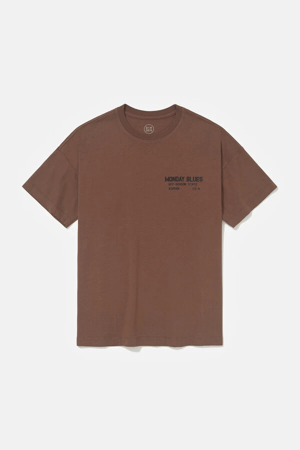 Camiseta Boxy Monday Blues Chocolate