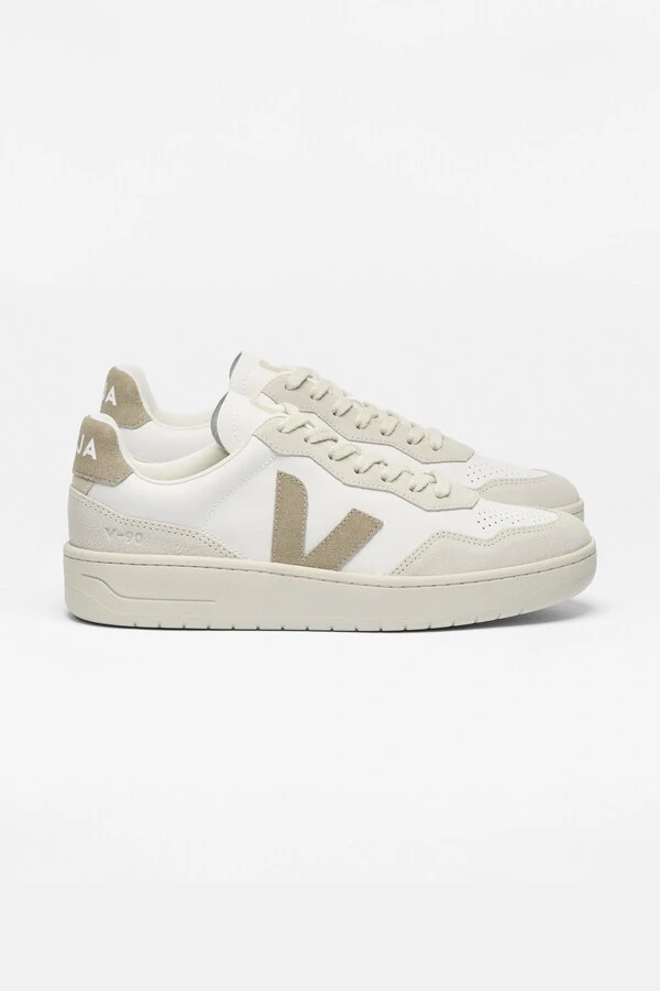 V-90 Leather White Taupe