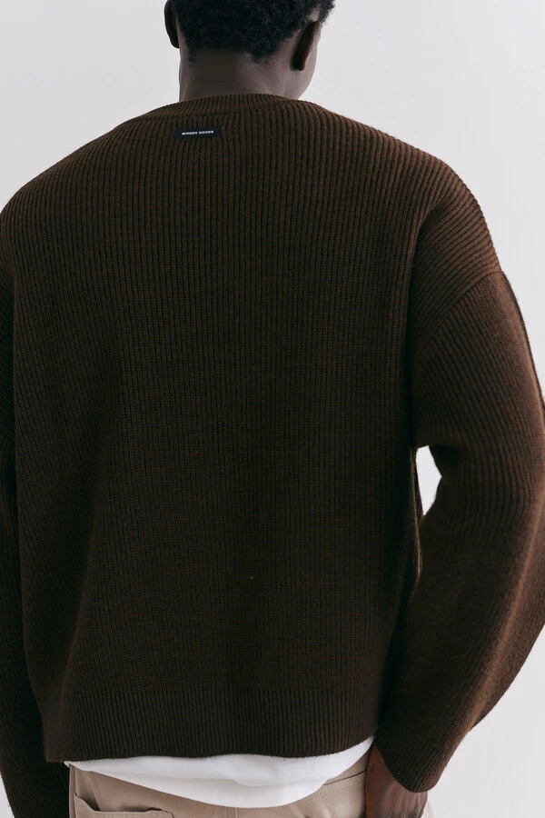 Tricot Boxy Cacau