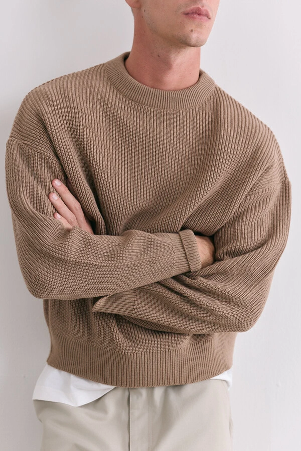 Tricot Boxy Beige