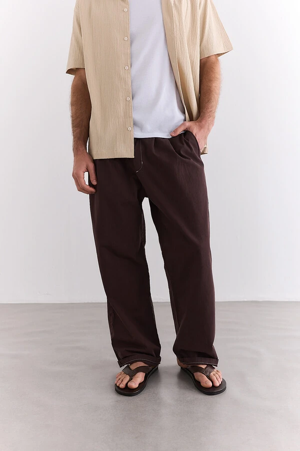 Calça Alfaiataria Classy Cotton Mocha