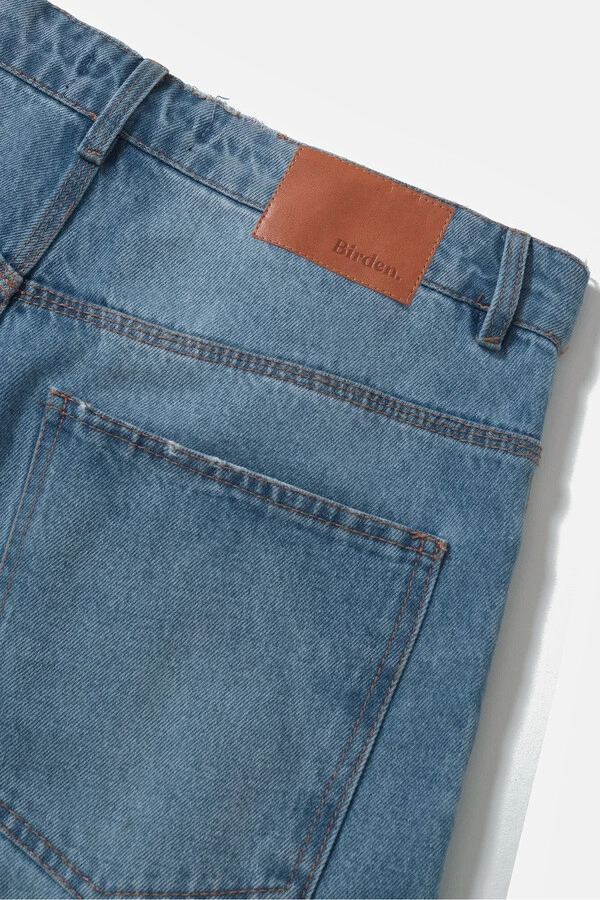 Calça Jeans Wide Fades Blue