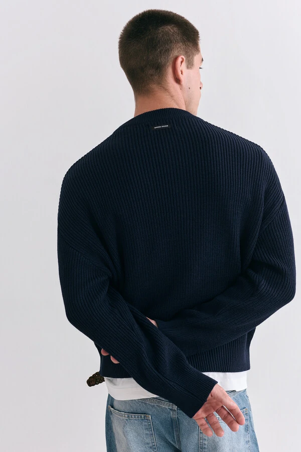 Tricot Boxy Navy