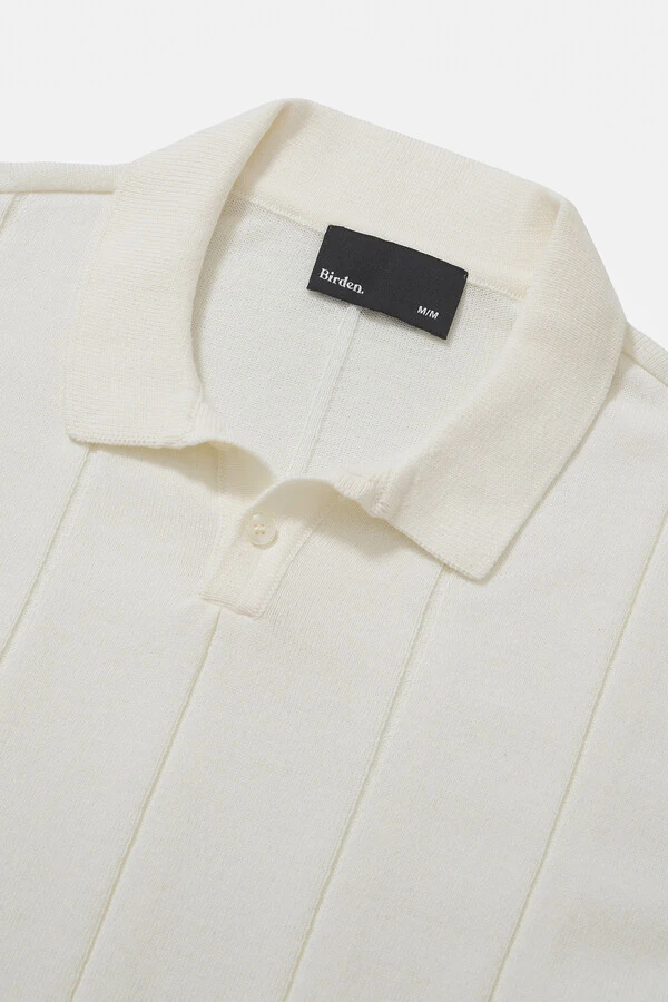 Polo Tricot Fine Off White