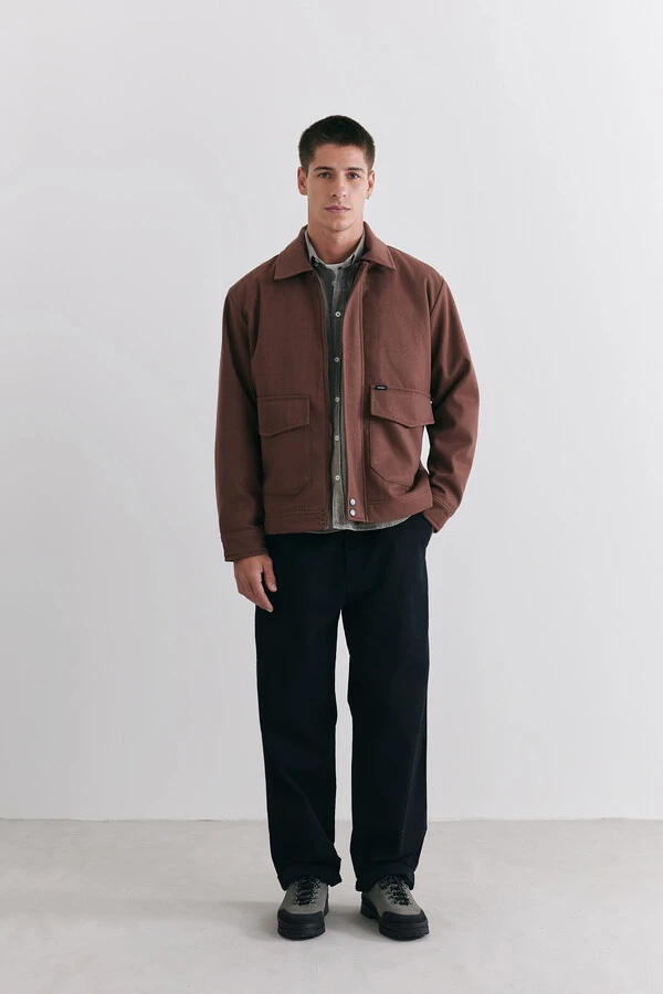 Jaqueta Harbor Wool Cognac