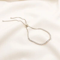 Pulseira Hamburgo Gravata Micro Zircônia Cristal