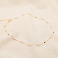 Colar Essenza Cristal Bolinha Trabalhada