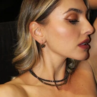 Choker Perth Hematita Achatada