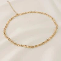 Choker Flórida Corrente Elos Cadeados