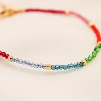 Pulseira Maragogi Cristal e Cubo de Metal