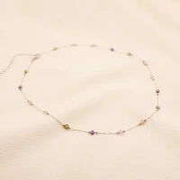 Colar Essenza Colorida Bolinha Trabalhada