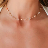 Choker Hana Cascalho com Esfera