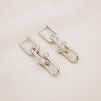 Brinco Pure Argola Retangular Elos