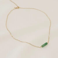 Choker Kailua Mini Elo Cartier com Tubo de Pedra Natural