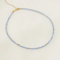 Choker Maragogi Cristal e Cubo de Metal