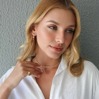 Choker Flórida Corrente Elos Cadeados