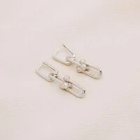 Brinco Pure Argola Retangular Elos