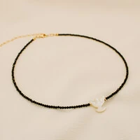 Choker Luma Cristais com Pomba Madrepérola