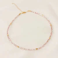 Choker Ibiza Cristais Jablonex com Quadradinhos