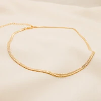 Choker Dumont Corrente Herringbone 3mm