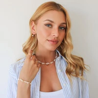 Choker Blakes Mini Pérolas Barrocas