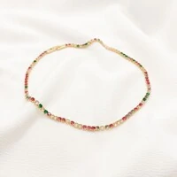 Choker Araraquara Riviera de Zircônia Colorida