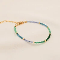 Pulseira Maragogi Cristal e Cubo de Metal