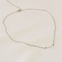 Choker Kailua Mini Elo Cartier com Tubo de Pedra Natural