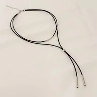 Choker Santa Clara Gravata Fio Coreano com Tubo Arredondado