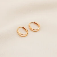 Brinco Saitama Argola Oval Fio Duplo