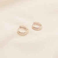 Brinco Catu Argola Textura Bolinha