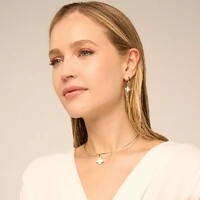 Brinco Argola Lille Argola com Pingente Trevo