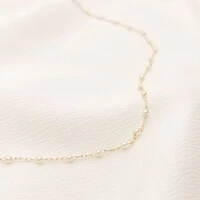 Colar Illinois Corrente com Mini Pérolas