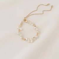 Pulseira Blakes Gravata Veneziana com Mini Pérolas Barrocas