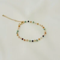 Pulseira Lima Purple com Cristais Coloridos