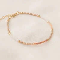 Pulseira Maragogi Cristal e Cubo de Metal