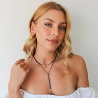 Choker Santa Clara Gravata Fio Coreano com Tubo Arredondado